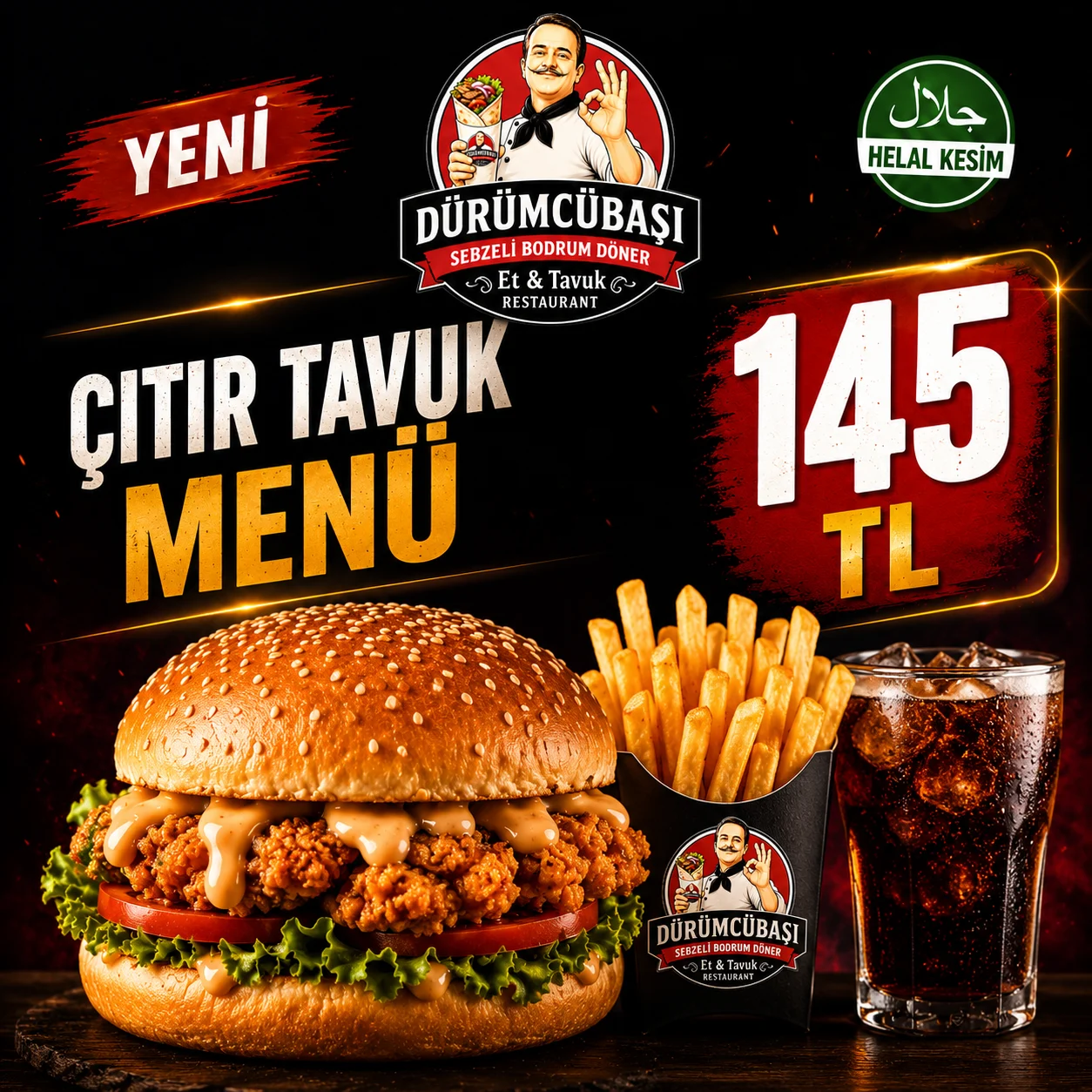 Çıtır Tavuk Menü