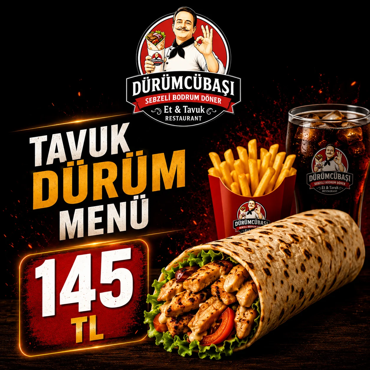 Tavuk Dürüm Menü