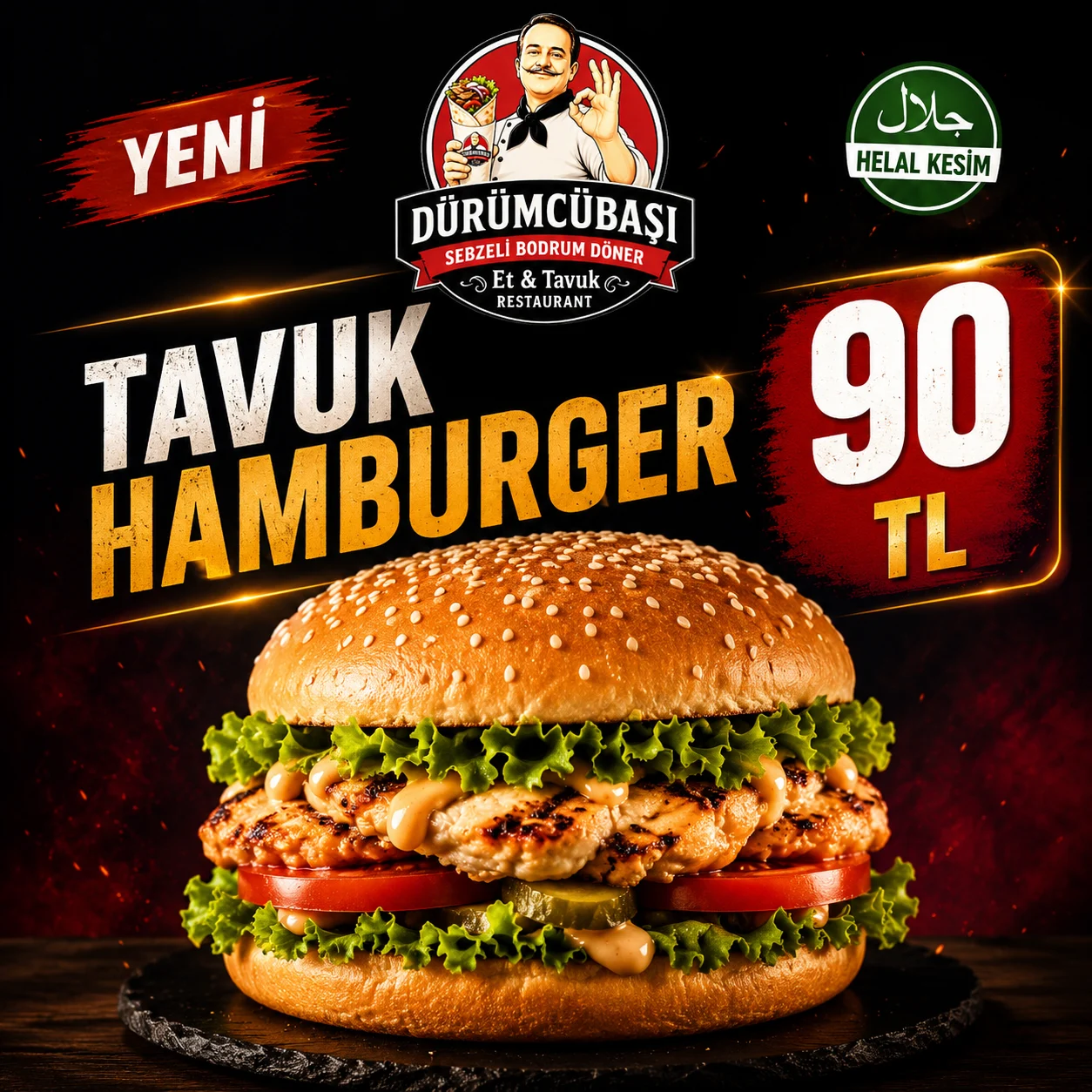 Tavuk Hamburger